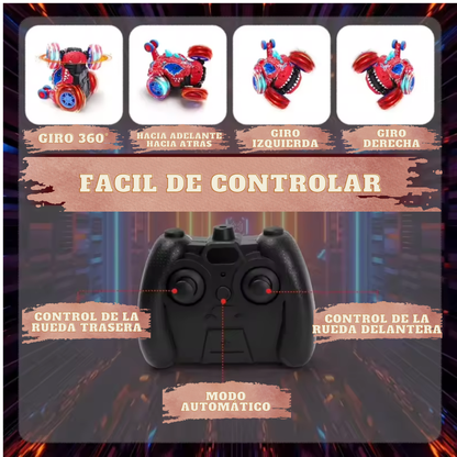 Rex Stunt™ | Carrito Control Remoto Acrobático de Dinosaurio